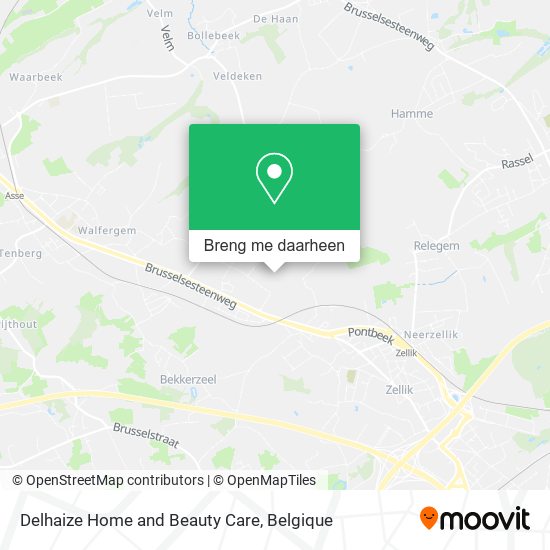 Delhaize Home and Beauty Care kaart