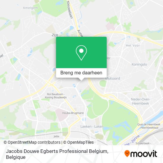 Jacobs Douwe Egberts Professional Belgium kaart