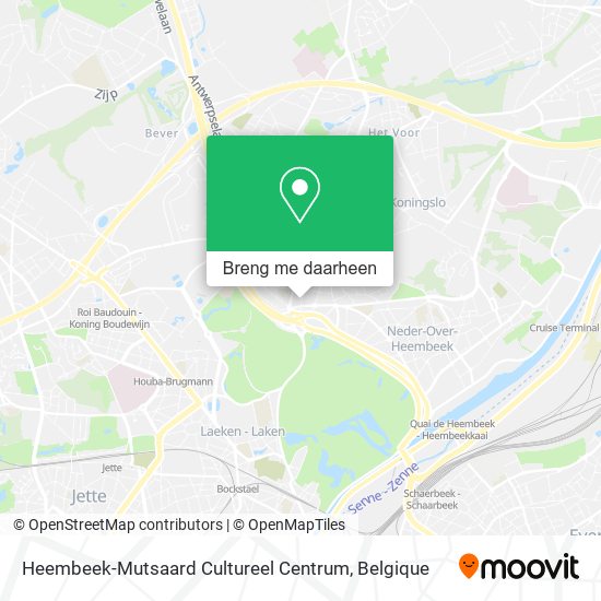 Heembeek-Mutsaard Cultureel Centrum kaart