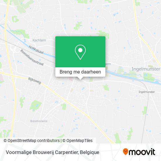 Voormalige Brouwerij Carpentier kaart