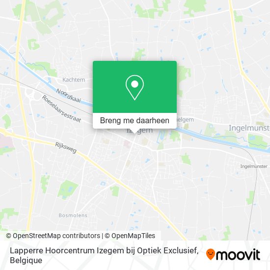 Lapperre Hoorcentrum Izegem bij Optiek Exclusief kaart