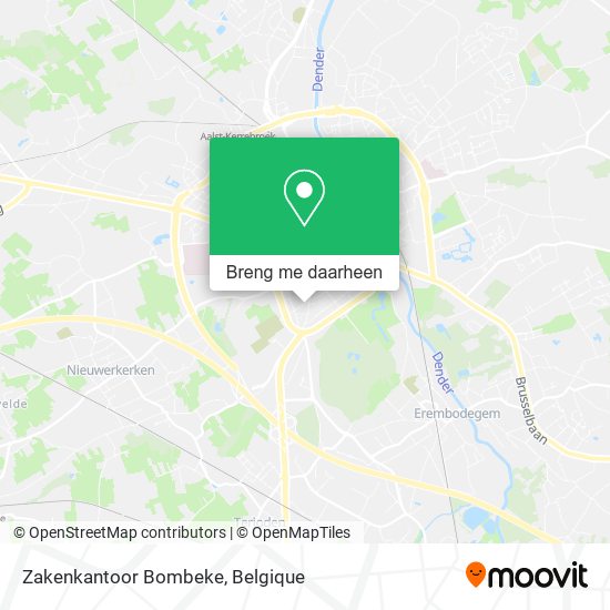 Zakenkantoor Bombeke kaart