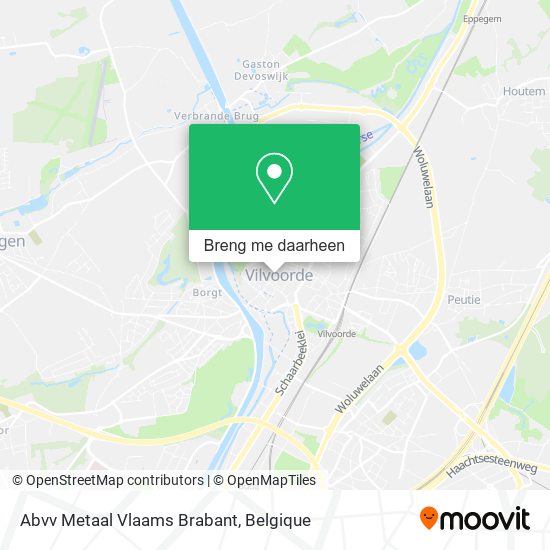 Abvv Metaal Vlaams Brabant kaart