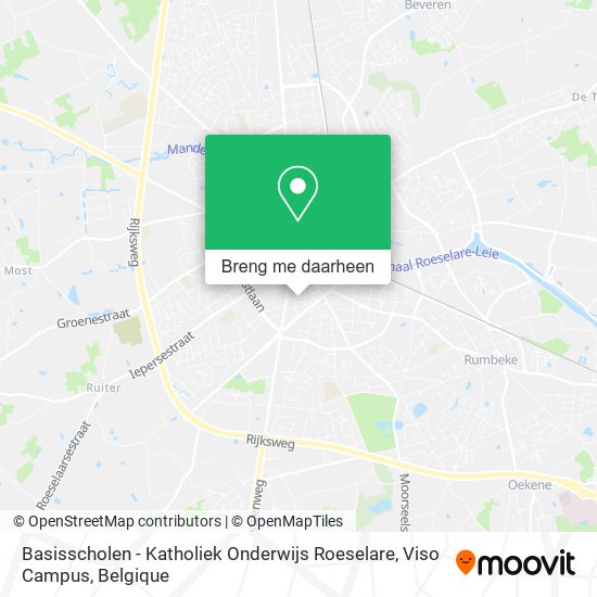 Basisscholen - Katholiek Onderwijs Roeselare, Viso Campus kaart