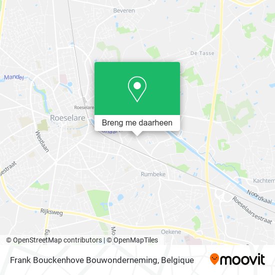 Frank Bouckenhove Bouwonderneming kaart