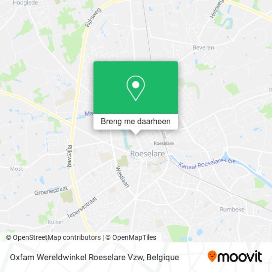 Oxfam Wereldwinkel Roeselare Vzw kaart