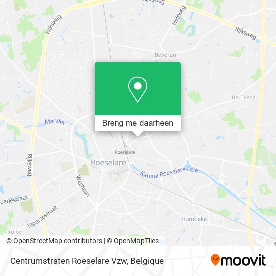 Centrumstraten Roeselare Vzw kaart