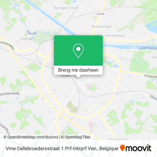 Vme Cellebroedersstraat 1 Prf-Intrprf Ven. kaart