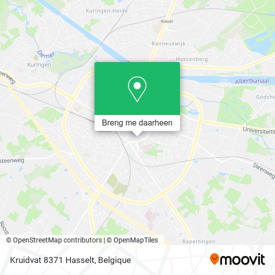 Kruidvat 8371 Hasselt kaart