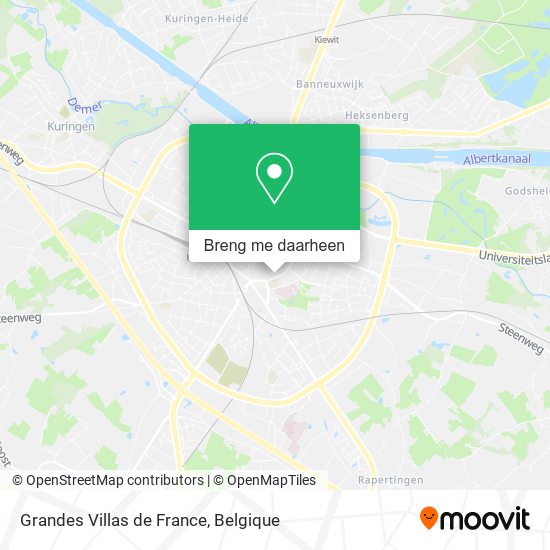 Grandes Villas de France kaart