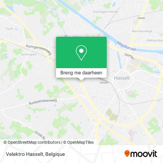 Velektro Hasselt kaart