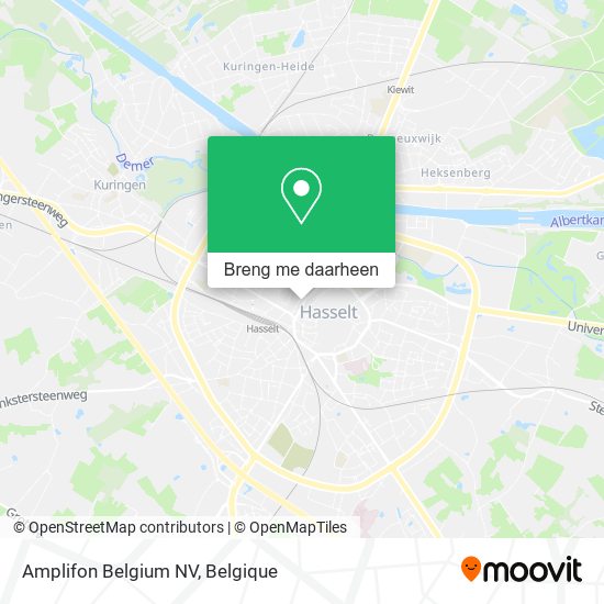 Amplifon Belgium NV kaart