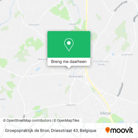 Groepspraktijk de Bron, Driesstraat 43 kaart