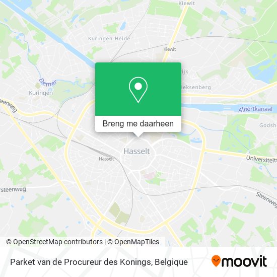 Parket van de Procureur des Konings kaart