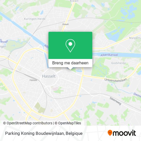 Parking Koning Boudewijnlaan kaart