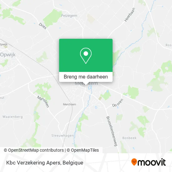Kbc Verzekering Apers kaart