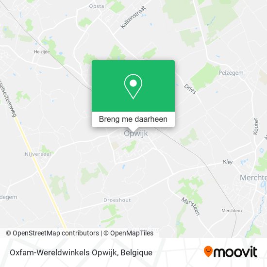 Oxfam-Wereldwinkels Opwijk kaart