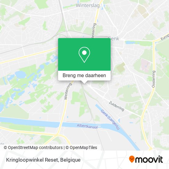 Kringloopwinkel Reset kaart