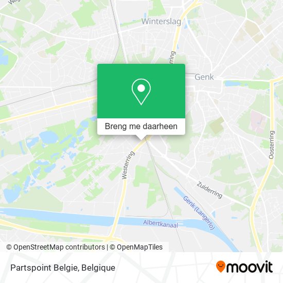 Partspoint Belgie kaart