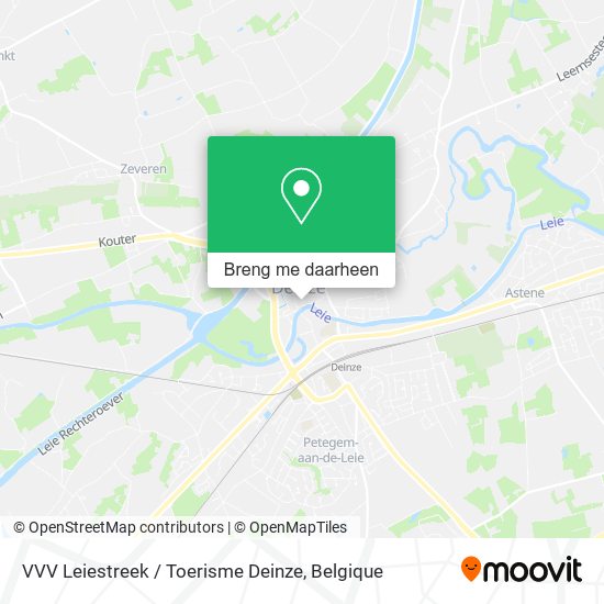 VVV Leiestreek / Toerisme Deinze kaart