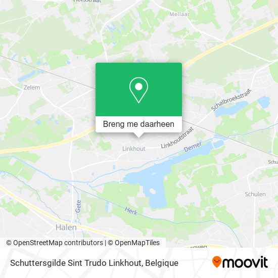 Schuttersgilde Sint Trudo Linkhout kaart
