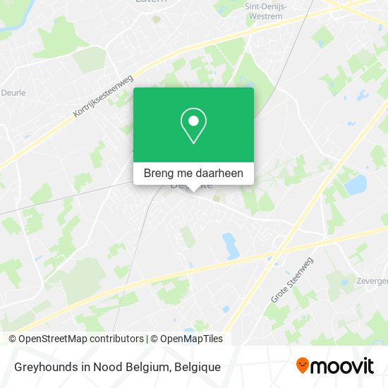 Greyhounds in Nood Belgium kaart