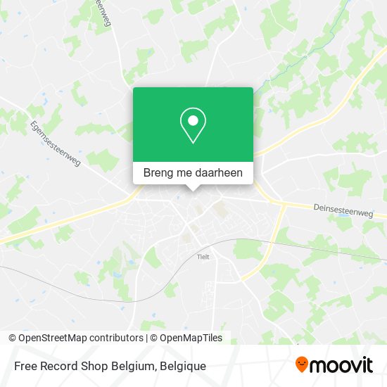 Free Record Shop Belgium kaart