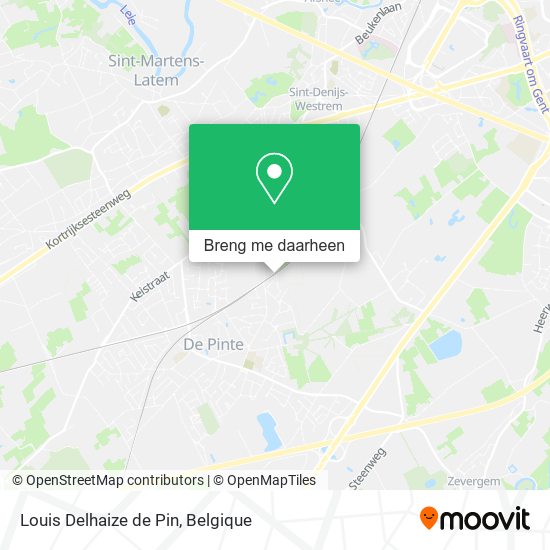 Louis Delhaize de Pin kaart