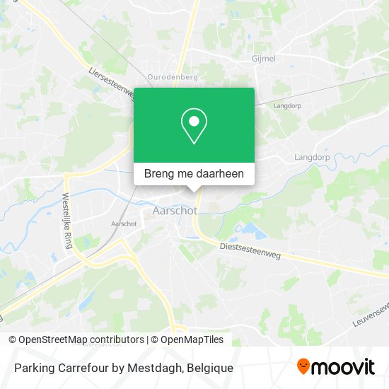 Parking Carrefour by Mestdagh kaart