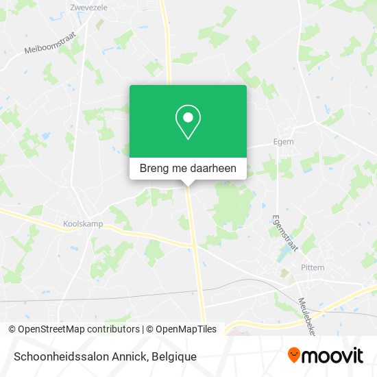 Schoonheidssalon Annick kaart