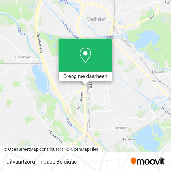Uitvaartzorg Thibaut kaart