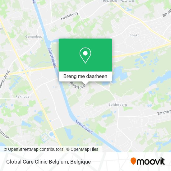 Global Care Clinic Belgium kaart