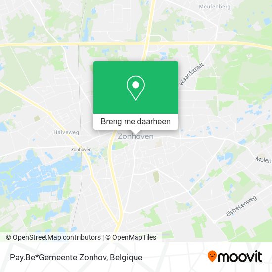 Pay.Be*Gemeente Zonhov kaart