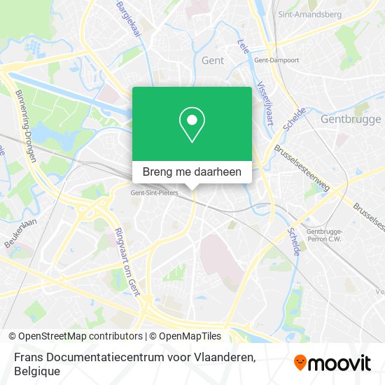 Frans Documentatiecentrum voor Vlaanderen kaart