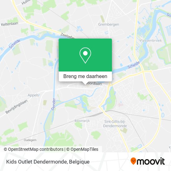 Kids Outlet Dendermonde kaart