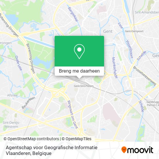 Agentschap voor Geografische Informatie Vlaanderen kaart