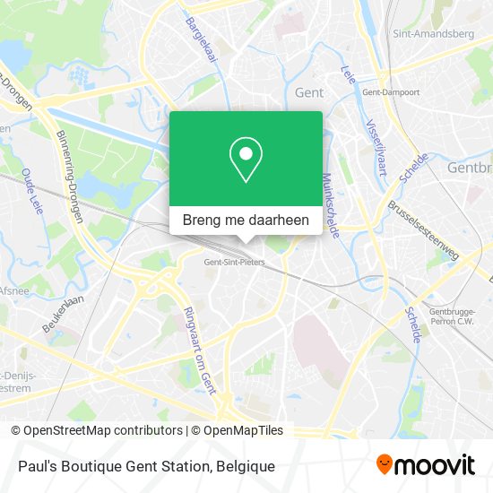 Paul's Boutique Gent Station kaart