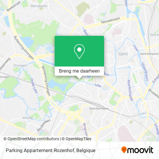 Parking Appartement Rozenhof kaart