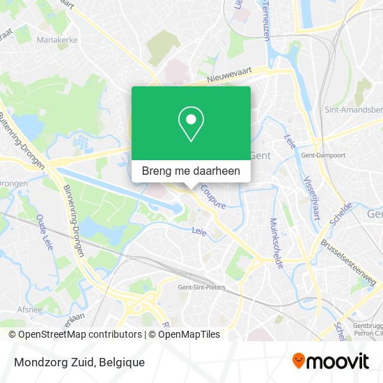 Mondzorg Zuid kaart