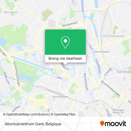 Abortuscentrum Gent kaart