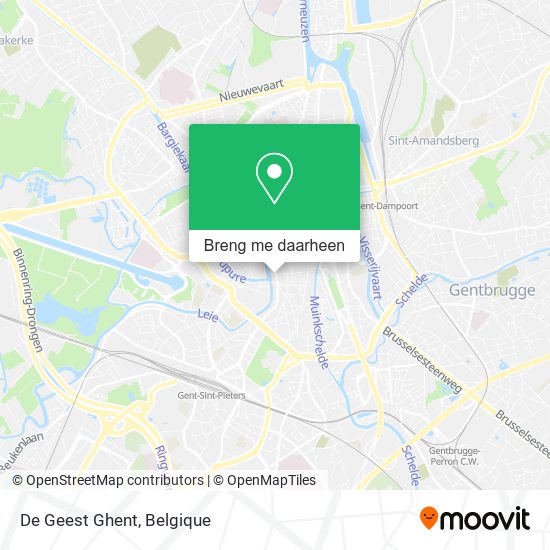 De Geest Ghent kaart