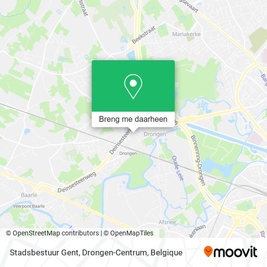 Stadsbestuur Gent, Drongen-Centrum kaart