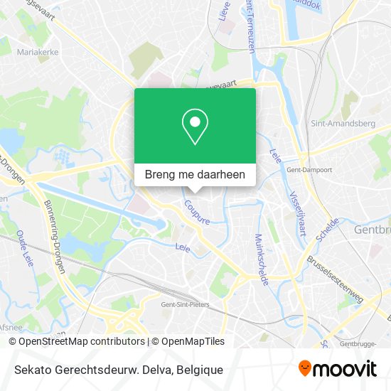 Sekato Gerechtsdeurw. Delva kaart