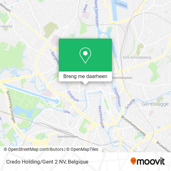 Credo Holding/Gent 2 NV kaart