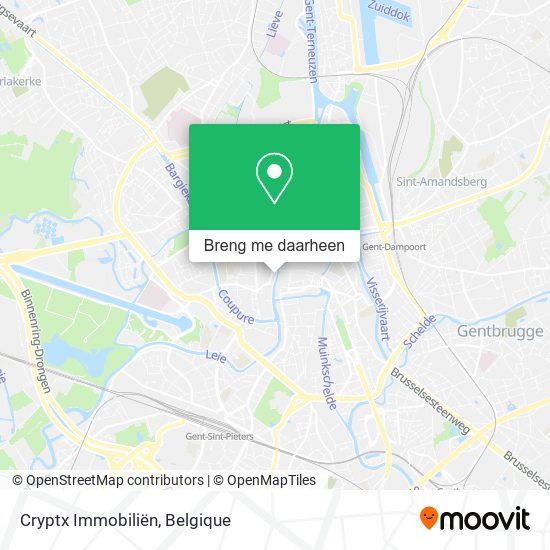 Cryptx Immobiliën kaart