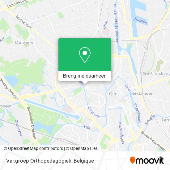 Vakgroep Orthopedagogiek kaart