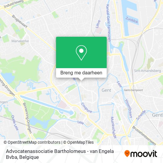 Advocatenassociatie Bartholomeus - van Engela Bvba kaart