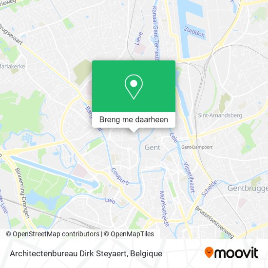 Architectenbureau Dirk Steyaert kaart