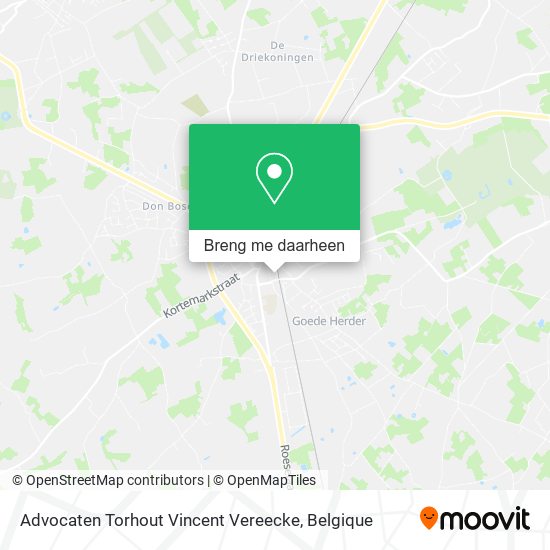 Advocaten Torhout Vincent Vereecke kaart