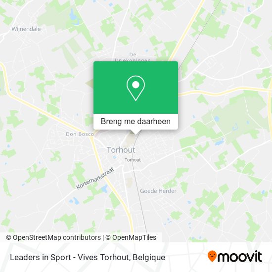 Leaders in Sport - Vives Torhout kaart